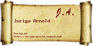 Juriga Arnold névjegykártya